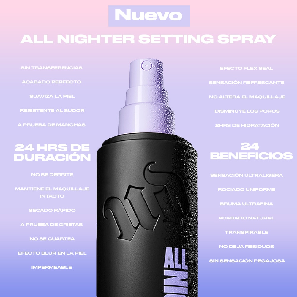 ALL NIGHTER SETTING SPRAY ORIGINAL (SPRAY FIJADOR DE MAQUILLAJE HIDRATANTE CON ACABADO NATURAL)